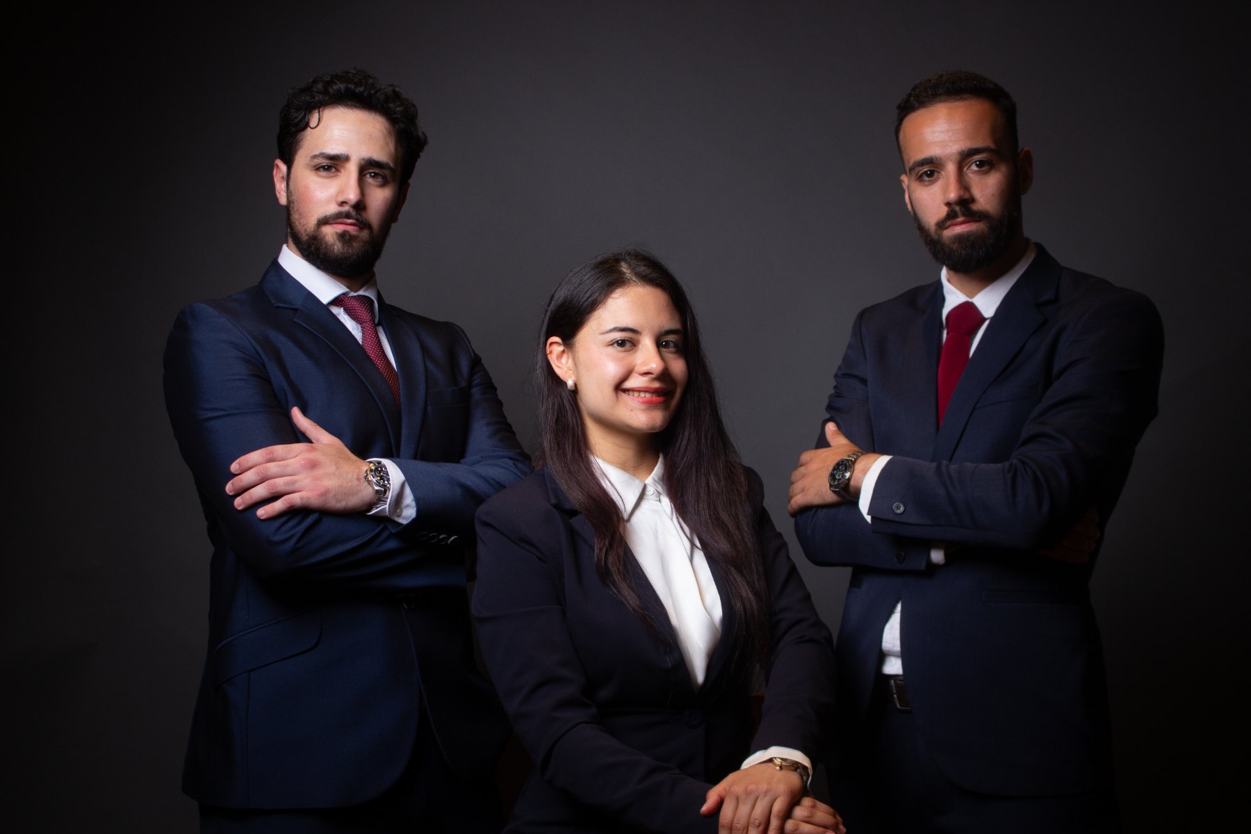 The Talksmiths founders: Mouad Rida, Daniela Fino and Saad El Majdoubi